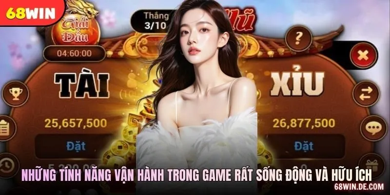 Những tính năng vận hành trong game rất sống động và hữu ích